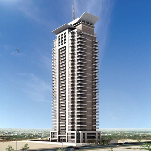 3B+G+30F+RF, Resd.& Comm. Building